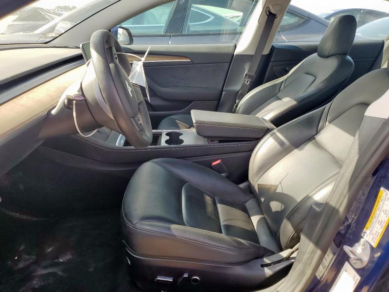 5YJ3E1EA0MF976793 - 2021 TESLA MODEL 3 ლურჯი ფოტო 7