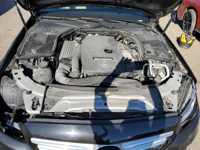 55SWF4KB7HU185383 - 2017 MERCEDES-BENZ C 300 4MATIC BLACK photo 11