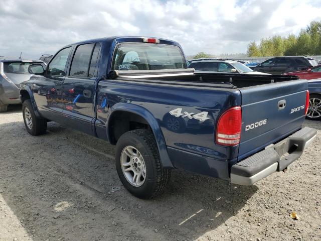 1D7HG38N33S348843 - 2003 DODGE DAKOTA QUAD SPORT BLUE photo 2