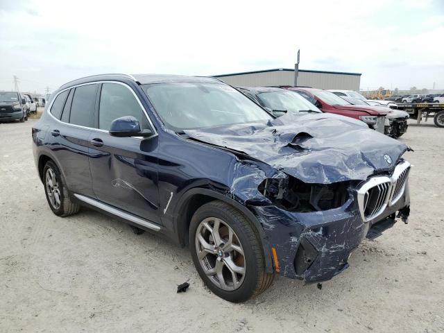 5UX53DP03P9N99376 - 2023 BMW X3 XDRIVE30I BLUE photo 4
