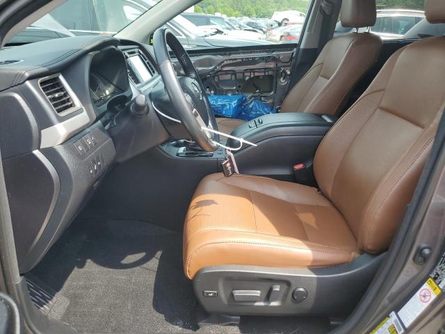 5TDDGRFHXHS031912 - 2017 TOYOTA HIGHLANDER HYBRID LIMITED BROWN photo 7