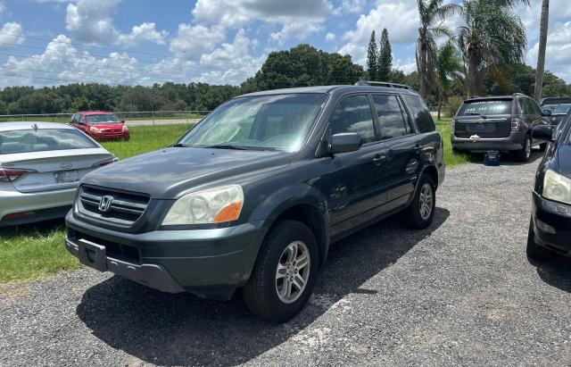 2HKYF18624H620907 - 2004 HONDA PILOT EXL GRAY photo 2