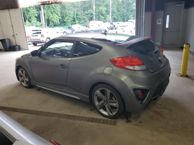 KMHTC6AE9DU135912 - 2013 HYUNDAI VELOSTER TURBO GRAY photo 2