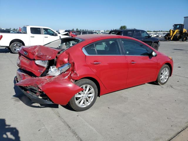 KNAFX4A87E5204352 - 2014 KIA FORTE EX RED photo 3