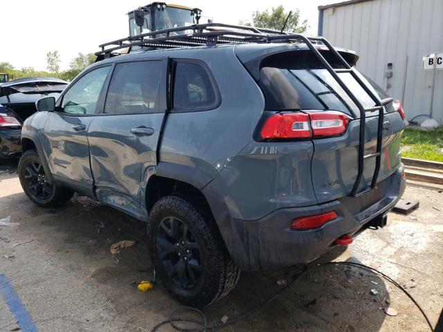 1C4PJMBS1EW253592 - 2014 JEEP CHEROKEE TRAILHAWK GRAY photo 2