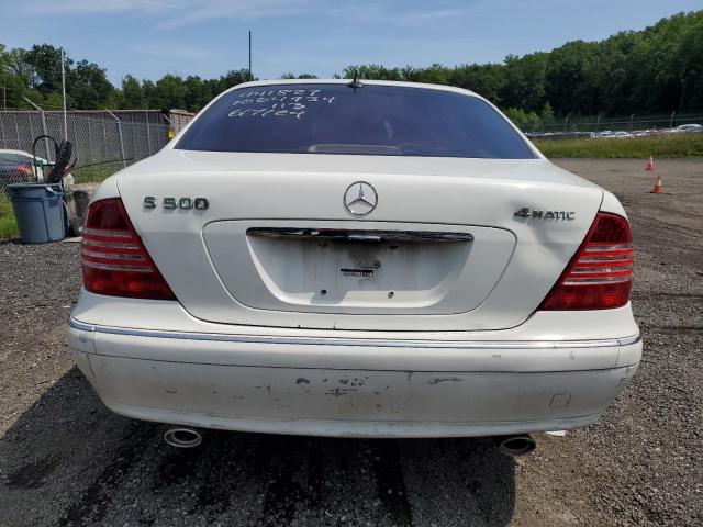 WDBNG83JX3A376724 - 2003 MERCEDES-BENZ S 430 4MATIC WHITE photo 6