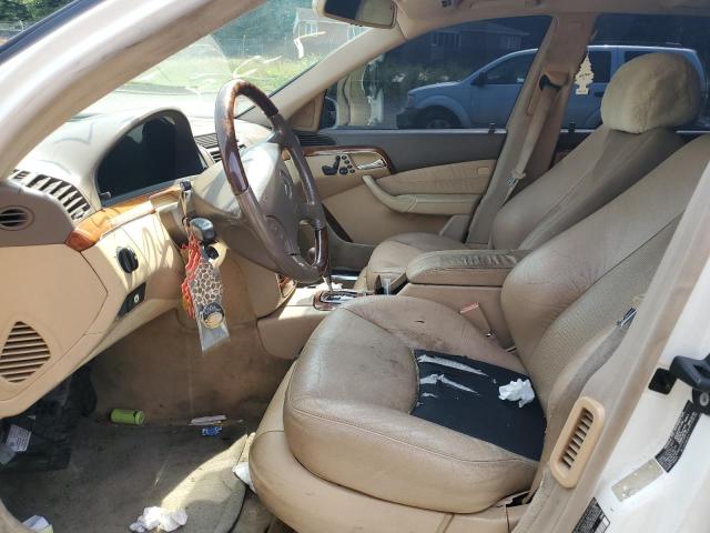 WDBNG83JX3A376724 - 2003 MERCEDES-BENZ S 430 4MATIC WHITE photo 7
