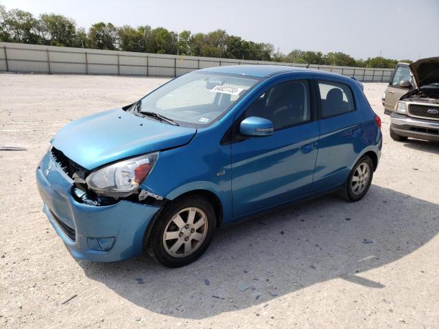 ML32A4HJ8FH038373 - 2015 MITSUBISHI MIRAGE ES BLUE photo 1