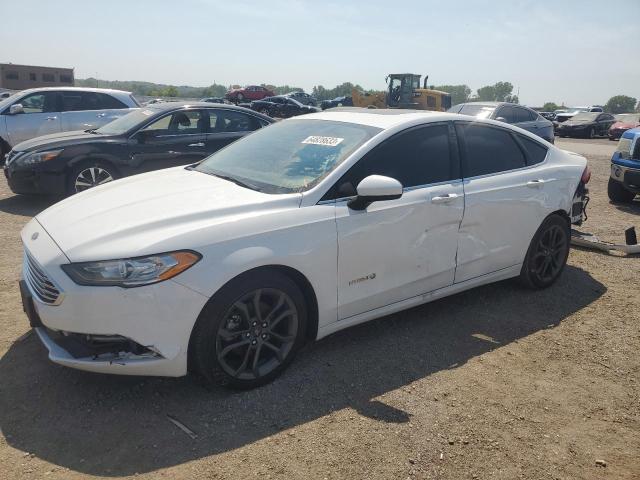 3FA6P0LU2JR269449 - 2018 FORD FUSION SE HYBRID SILVER photo 1