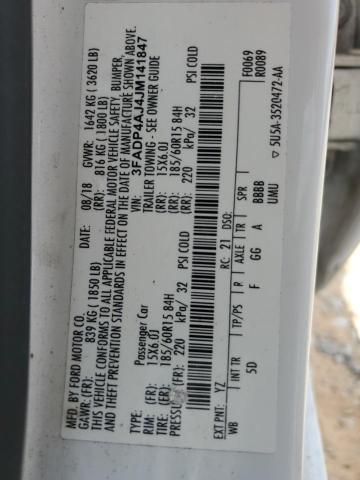 3FADP4AJ4JM141847 - 2018 FORD FIESTA S Білий фото 12