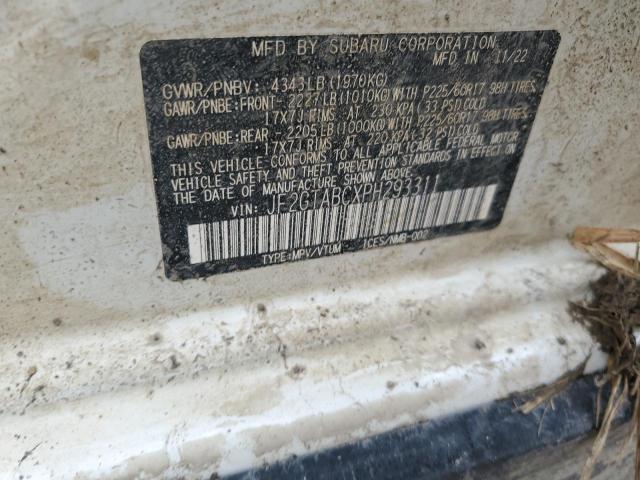 JF2GTABCXPH293311 - 2023 SUBARU CROSSTREK 白色 照片 12