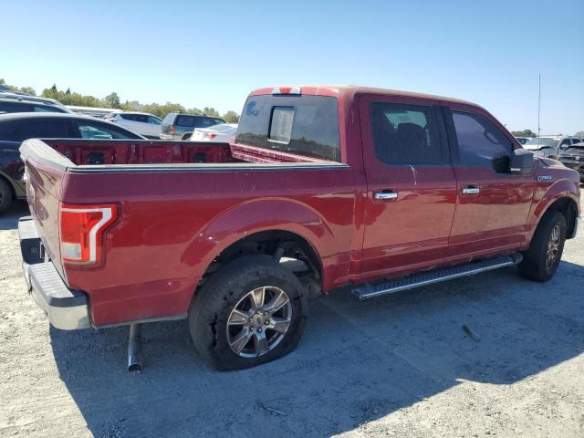 1FTEW1CF3HKC36085 - 2017 FORD F150 SUPERCREW RED photo 3