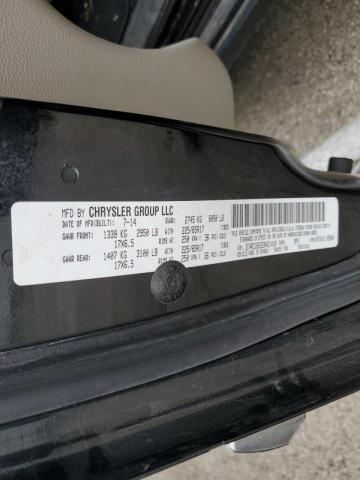 2C4RC1BG2ER421410 - 2014 CHRYSLER TOWN & COU TOURING შავი ფოტო 10