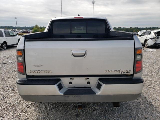 2HJYK16588H520973 - 2008 HONDA RIDGELINE RTL SILVER photo 6