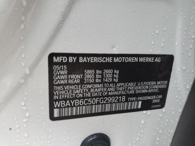 WBAYB6C50FG299218 - 2015 BMW 750 XI WHITE photo 13