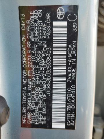 JTDKN3DU3D5638423 - 2013 TOYOTA PRIUS TURQUOISE photo 12