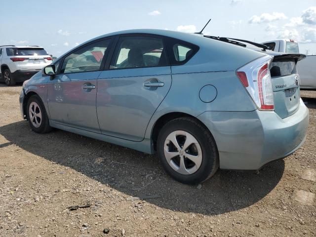 JTDKN3DU3D5638423 - 2013 TOYOTA PRIUS TURQUOISE photo 2