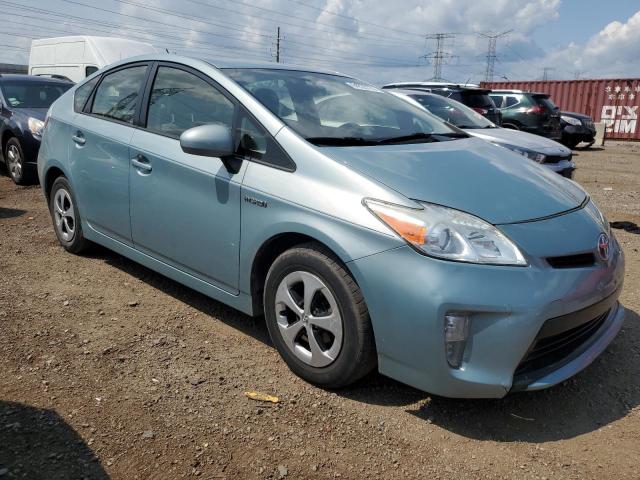 JTDKN3DU3D5638423 - 2013 TOYOTA PRIUS TURQUOISE photo 4