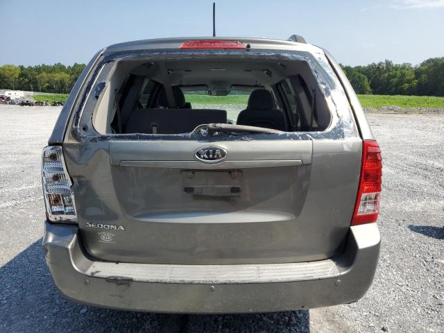 KNDMG4C79B6373163 - 2011 KIA SEDONA LX GRAY photo 6