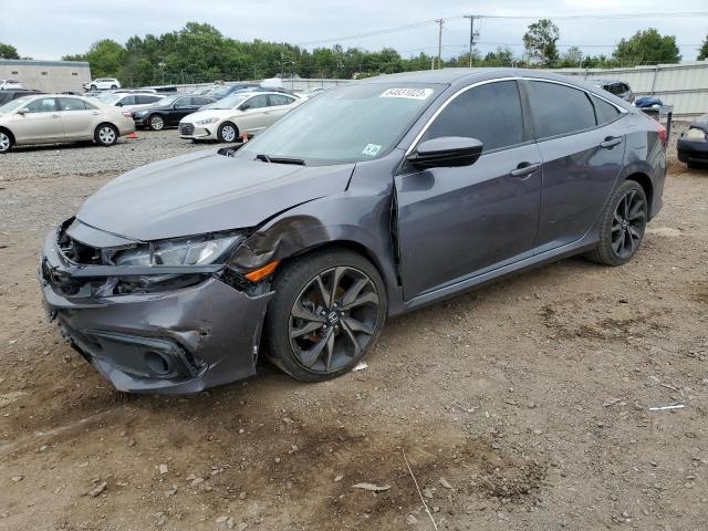 2HGFC2F82KH540637 - 2019 HONDA CIVIC SPORT GRAY photo 1