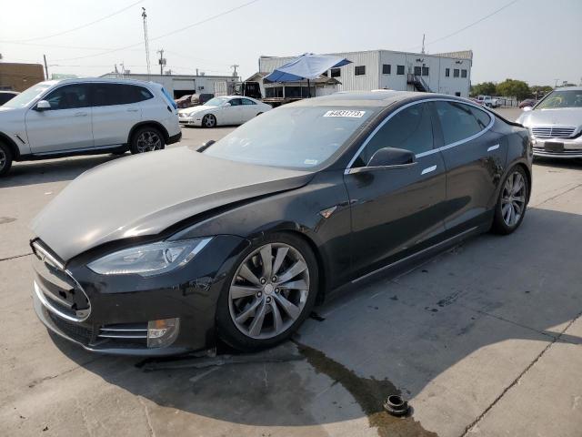 5YJSA1E26FF109675 - 2015 TESLA MODEL S Մոխրագույն լուսանկար 1