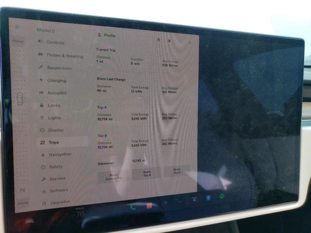 5YJSA1E67MF433461 - 2021 TESLA MODEL S Սպիտակ լուսանկար 9