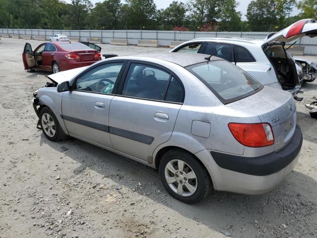 KNADE123876240255 - 2007 KIA RIO BASE SILVER photo 2