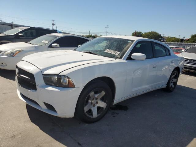 2C3CDXAG7EH217137 - 2014 DODGE CHARGER POLICE WHITE photo 2