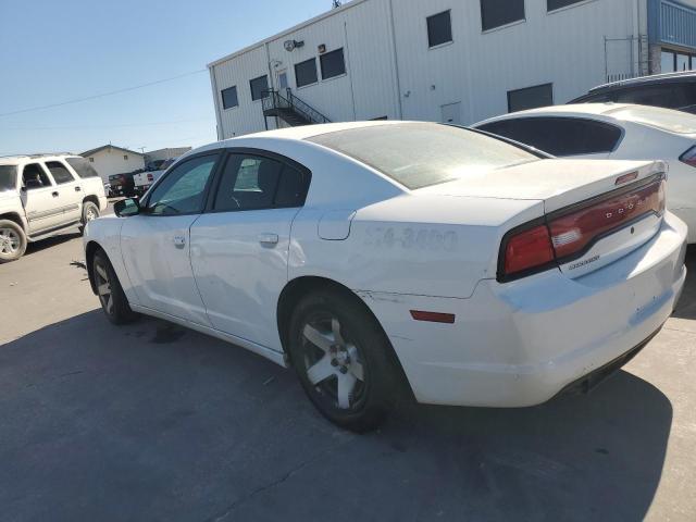 2C3CDXAG7EH217137 - 2014 DODGE CHARGER POLICE WHITE photo 3