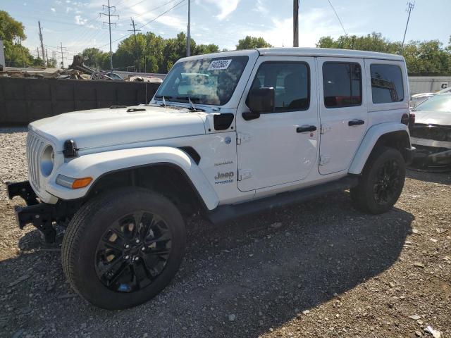 1C4JJXP6XNW275142 - 2022 JEEP WRANGLER U SAHARA 4XE WHITE photo 1
