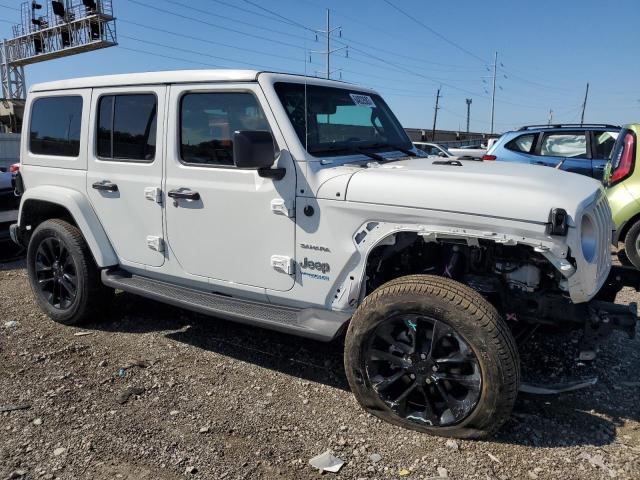 1C4JJXP6XNW275142 - 2022 JEEP WRANGLER U SAHARA 4XE WHITE photo 4