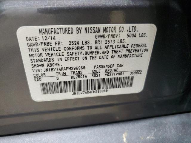 JN1BV7AR4FM396969 - 2015 INFINITI Q50 BASE 灰色 照片 13