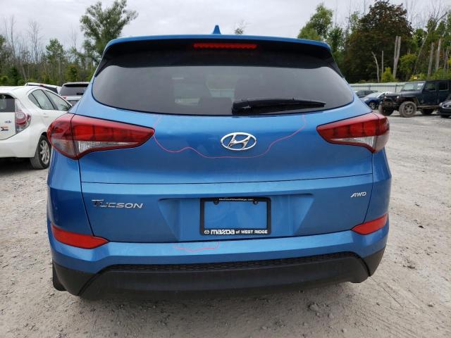 KM8J3CA41JU643400 - 2018 HYUNDAI TUCSON SEL BLUE photo 6