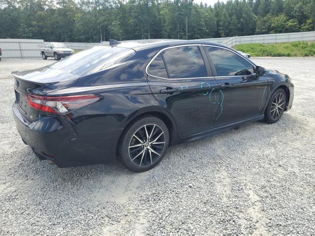 4T1T11AK8MU588658 - 2021 TOYOTA CAMRY SE BLUE photo 3