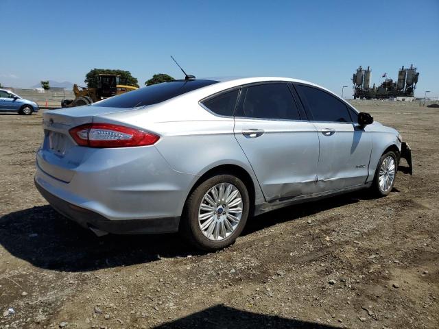 3FA6P0UU0ER340927 - 2014 FORD FUSION S HYBRID SILVER photo 3