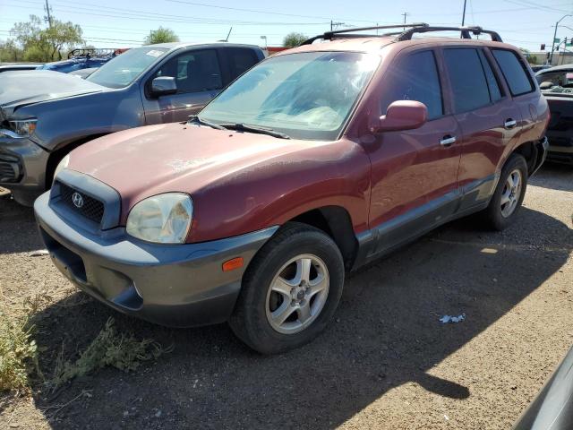 KM8SC83D81U034528 - 2001 HYUNDAI SANTA FE GLS RED photo 1