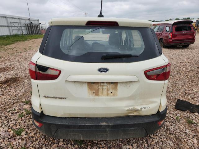 MAJ6S3FL2NC463468 - 2022 FORD ECOSPORT S WHITE photo 6