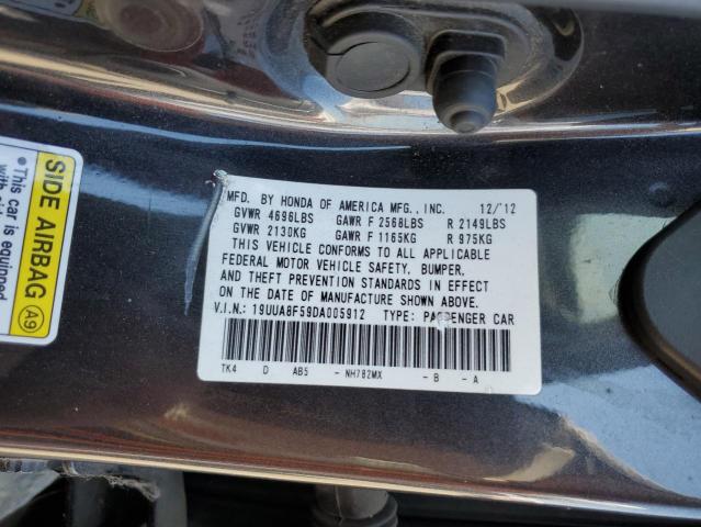 19UUA8F59DA005912 - 2013 ACURA TL TECH CHARCOAL photo 13