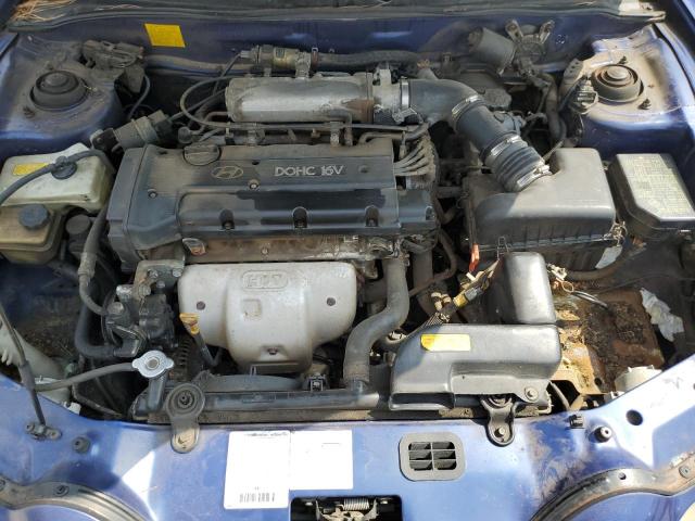 KMHJG25F6YU180061 - 2000 HYUNDAI TIBURON BLUE photo 11