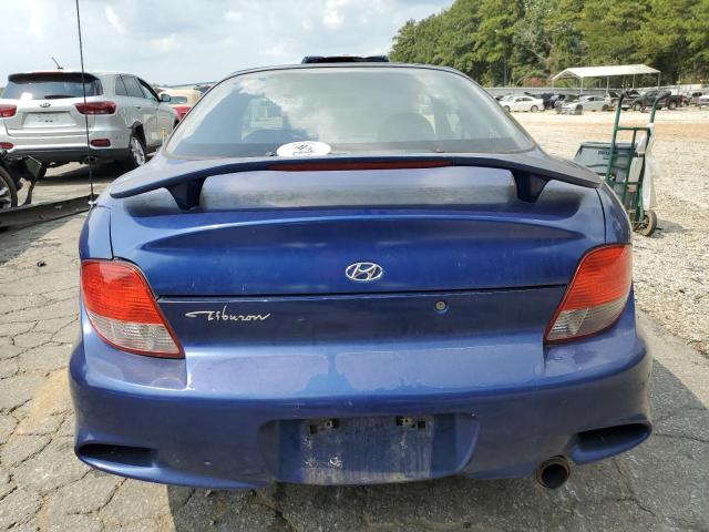 KMHJG25F6YU180061 - 2000 HYUNDAI TIBURON BLUE photo 6