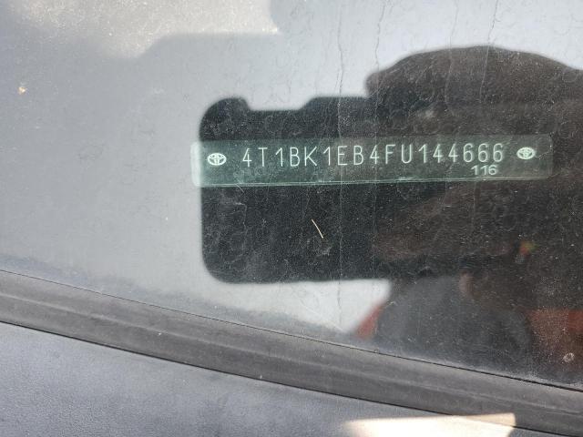 4T1BK1EB4FU144666 - 2015 TOYOTA AVALON XLE SILVER photo 12