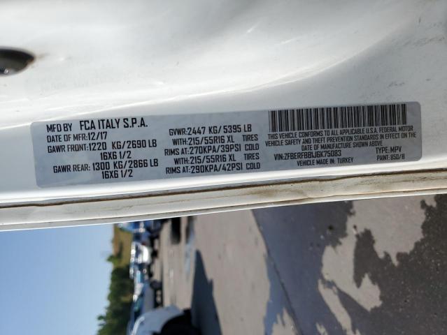 ZFBERFBB1J6K75083 - 2018 RAM PROMASTER SLT Ağ foto 13