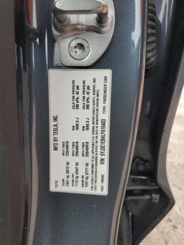 5YJ3E1EB4LF616403 - 2020 TESLA MODEL 3 GRAY photo 12