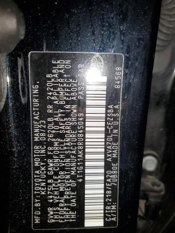 4T1G11AK8RU845049 - 2024 TOYOTA CAMRY SE NIGHT SHADE BLACK photo 13