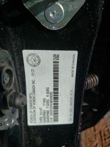 2HGFC2F81MH008265 - 2021 HONDA CIVIC SPORT 黑色 照片 10