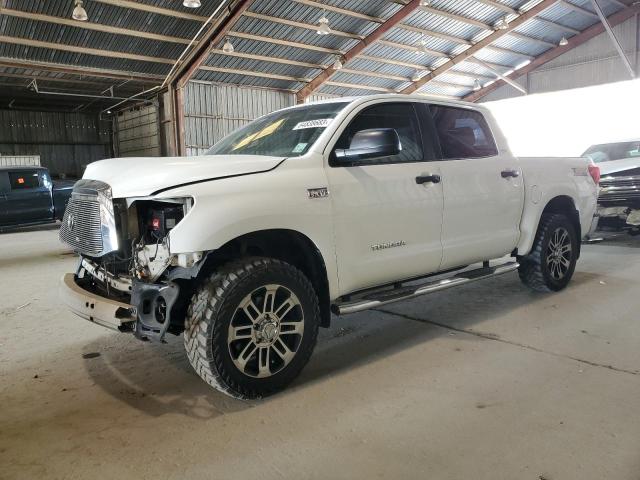 5TFEY5F13CX121757 - 2012 TOYOTA TUNDRA CREWMAX SR5 WHITE photo 1