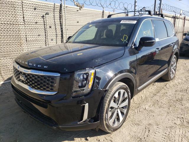 5XYP64HC3MG154270 - 2021 KIA TELLURIDE S BLACK photo 2