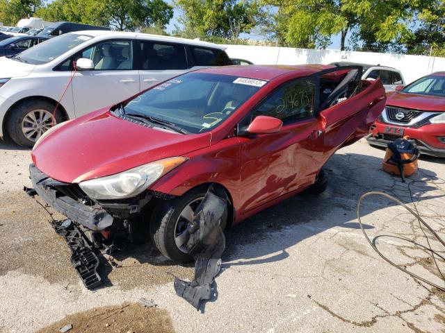 KMHDH4AE2DU501445 - 2013 HYUNDAI ELANTRA GLS RED photo 1