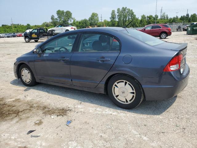 JHMFA36249S007129 - 2009 HONDA CIVIC HYBRID BLUE photo 2