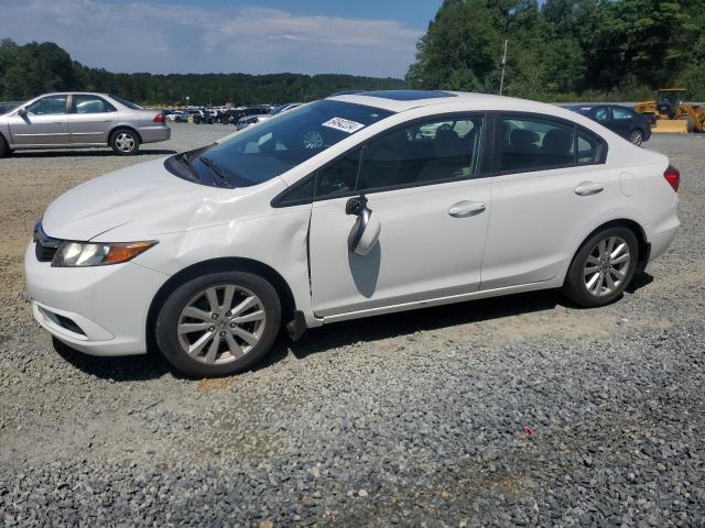 2HGFB2F90CH588506 - 2012 HONDA CIVIC EXL თეთრი ფოტო 1